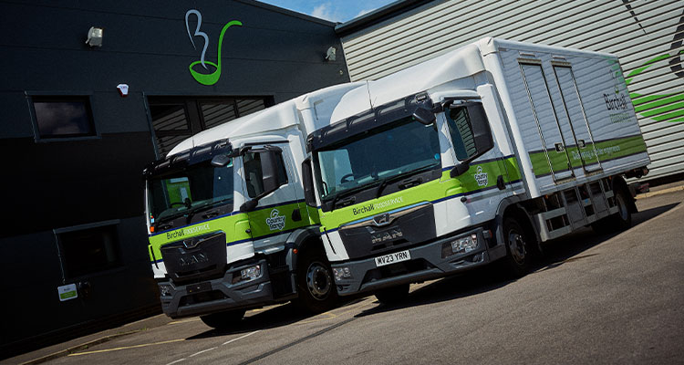 Birchall vehicles parked up