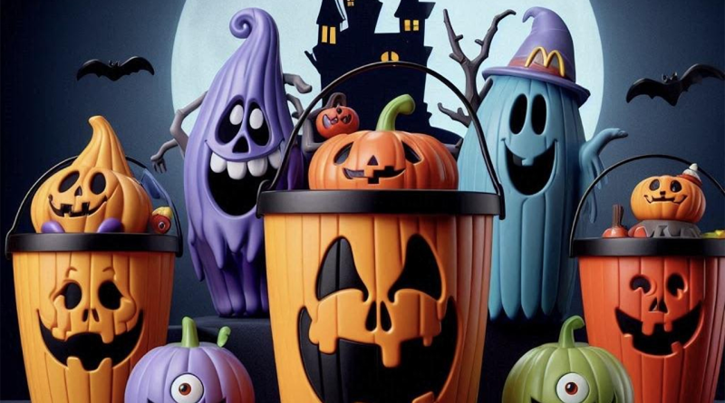 McDonald’s Boo Buckets franchise cartoon with Halloween theme