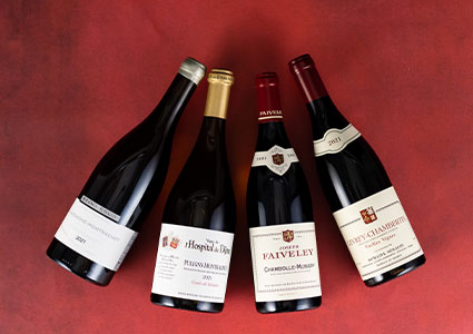 Bottles of 2022 burgundy