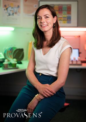 Elodie Giret, Head of the Sensory Application and Analysis Laboratory