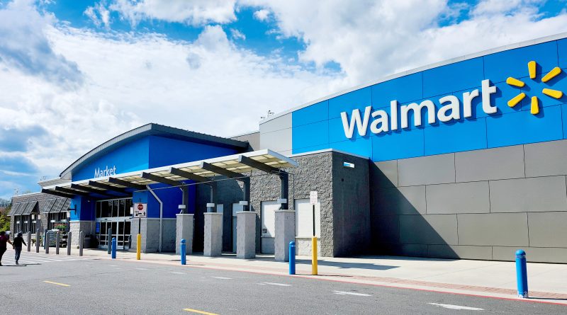 Grocery shoppers compare prices between Walmart and competing supermarkets