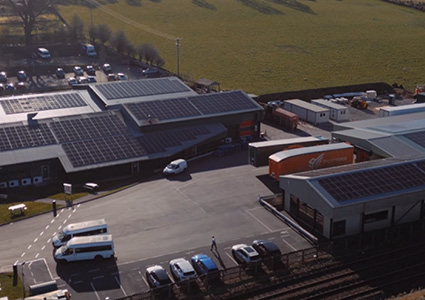aerial view of the Bellz of Lazonby facility