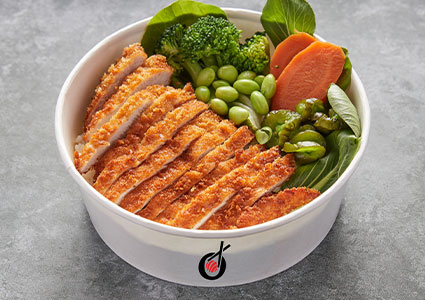 a Chicken Katsu Curry bowl from IRO Sushi.