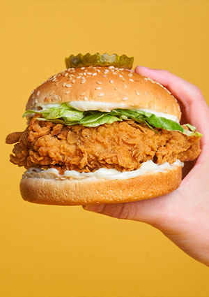 a Mary Brown's Chicken sandwich