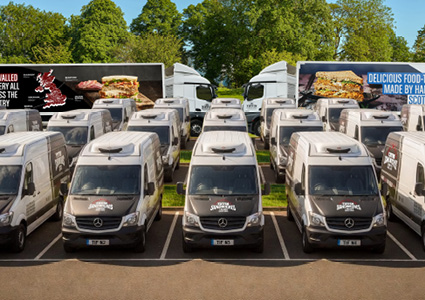 Tiffin Sandwiches Mercedes-Benz Sprinter delivery vans