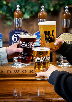 Wadworth beers, specifically Wadworth 6X and Folly Road