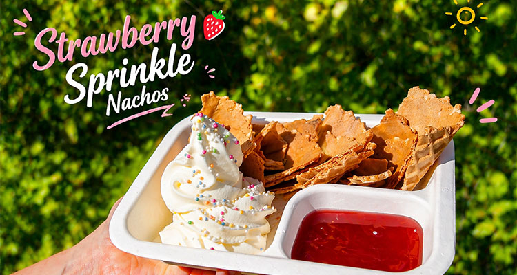 "Strawberry Sprinkle Nachos".