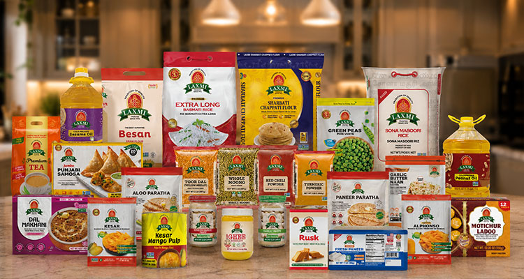 a variety of Laxmi brand products