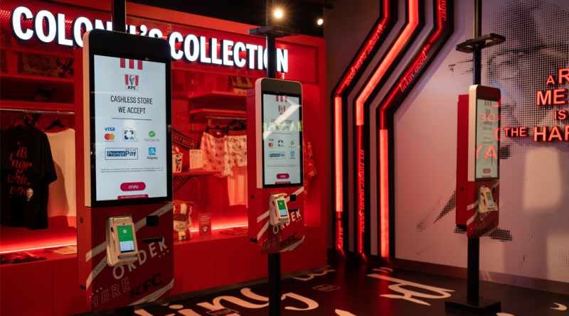 Modern KFC digital kiosk