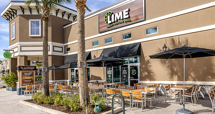 a Lime Fresh Mexican Grill located at Flamingo Crossings in Winter Garden, Florida