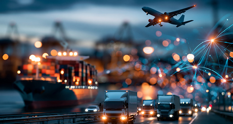 a composite of modern logistics and transportation methods