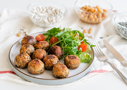 vegetarian or meat alternative balls