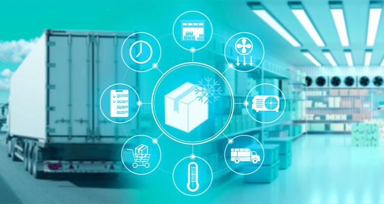 a cold chain logistics system that keeps temperature-sensitive goods safe during storage and transport