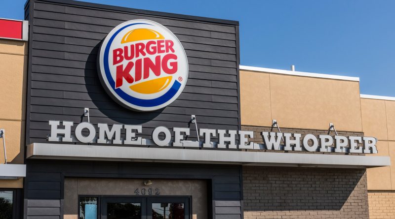 Burger King restaurant and Whopper representing the chain’s product-led US turnaround and new focus on customer service.